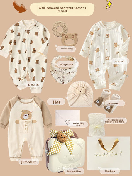 Nest&Glow® Valise Cadeau bébé